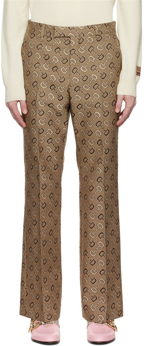 gucci skinny leather pants|Gucci formal trousers.